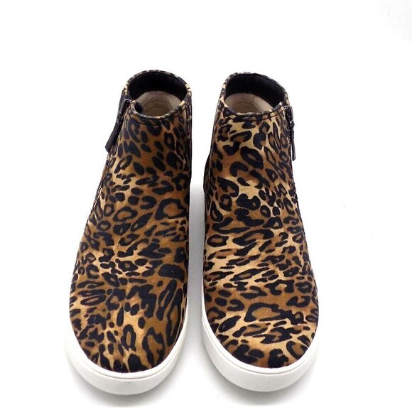 Naturalizer Ankle Bootie Brown Cheetah Miranda Sport Sneaker Animal Print - Picture 3 of 5